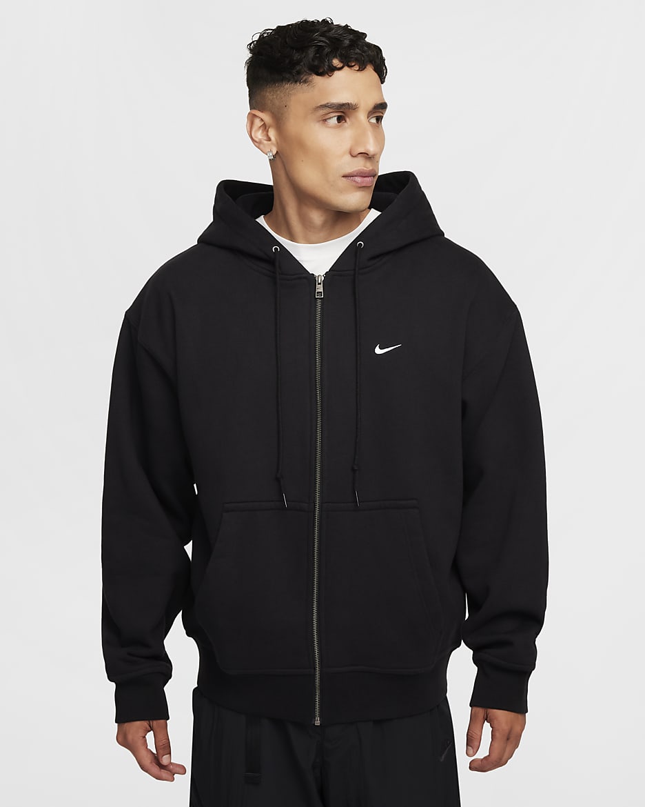 Nike zip hoodie swoosh sale